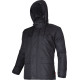 Fodrad svart jacka, '2xl', CE, Lahti