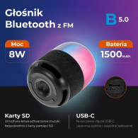 AD 1904 Bluetooth-högtalare med FM