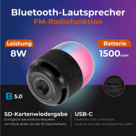 AD 1904 Bluetooth-högtalare med FM