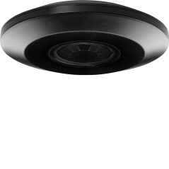 Rörelsesensor 360 grader IP20, 2000W, ultratunn - 2,5 cm, svart