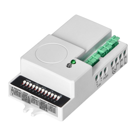 Mikrovågsrörelsesensor med dimmer, 360/180 grader med jumperjustering, IP20, 1200W | HandlaSmidigt.se