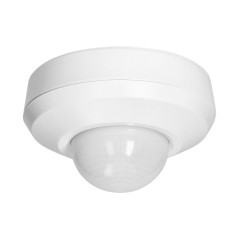 Rörelse- och närvarosensor 360 grader, IP44, 2000W, extra monteringsbas, 3 sensorer, vit | HandlaSmidigt.se