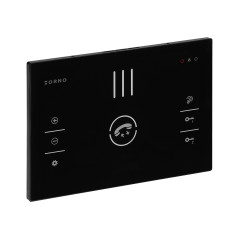 SANDI, enkelhushålls porttelefon, handsfree, 2-trådig, kodlås, RFID, svart | HandlaSmidigt.se