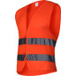 Nätverksväst med reflexband, orange, 'xl', Lahti