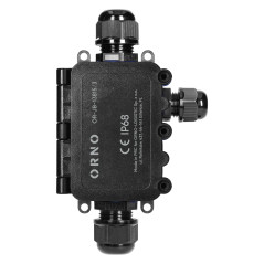 Burk för HD IP68, 0,5-6,0mm, 2 kabelförskruvningar M20, 1 kabelförskruvning M16.