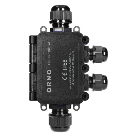 Burk för HD IP68, 0,5-6,0mm, 2 kabelgenomföringar M20, 2 kabelgenomföringar M16, T-layout.
