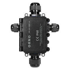Burk för HD IP68, 0,5-6,0mm, 2 kabelförskruvningar M20, 2 kabelförskruvningar M16, layout X.
