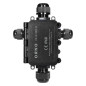 Burk för HD IP68, 0,5-6,0mm, 2 kabelförskruvningar M20, 2 kabelförskruvningar M16, layout X.