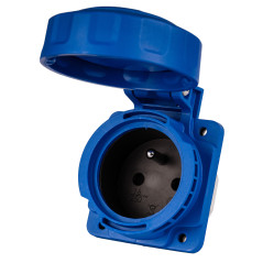 Kontaktuttag 2P+Z, 16A, 230 VAC, IP68 | HandlaSmidigt.se