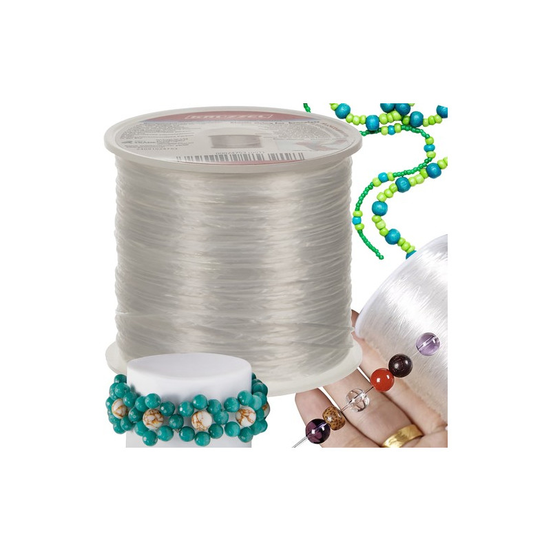 Gummiband för att göra armband - 40m Kruzzel 24753