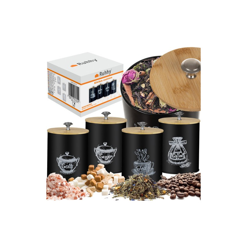 Köksbehållare - 4 st. Ruhhy 24578