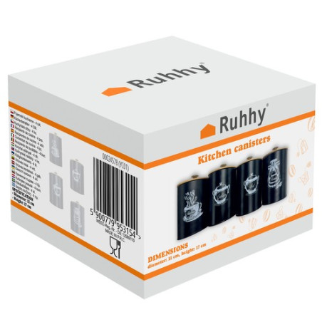 Köksbehållare - 4 st. Ruhhy 24578