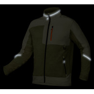 Bluza softshell OUTDOOR, zielona, rozmiar XL