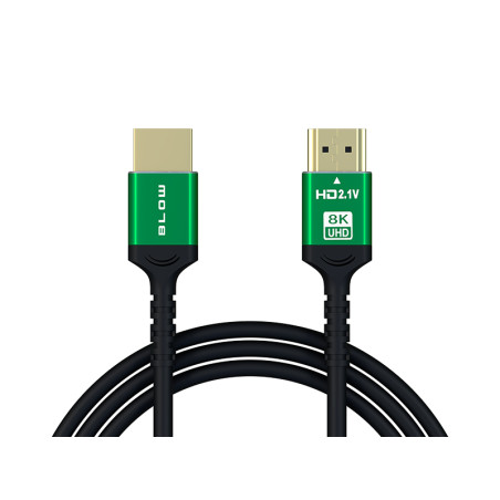 96-649- HDMI-HDMI-anslutning 8k grön rak 5m