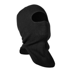 Balaclava, fodrad, svart, one size