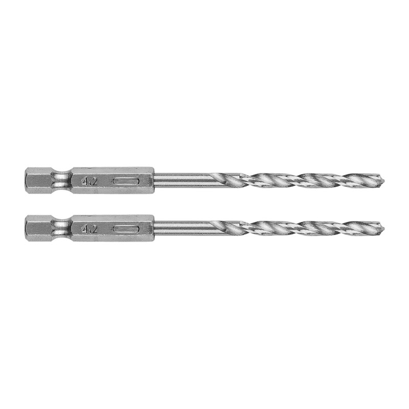 Borr för metall Hex 4,2 mm, 2 st.