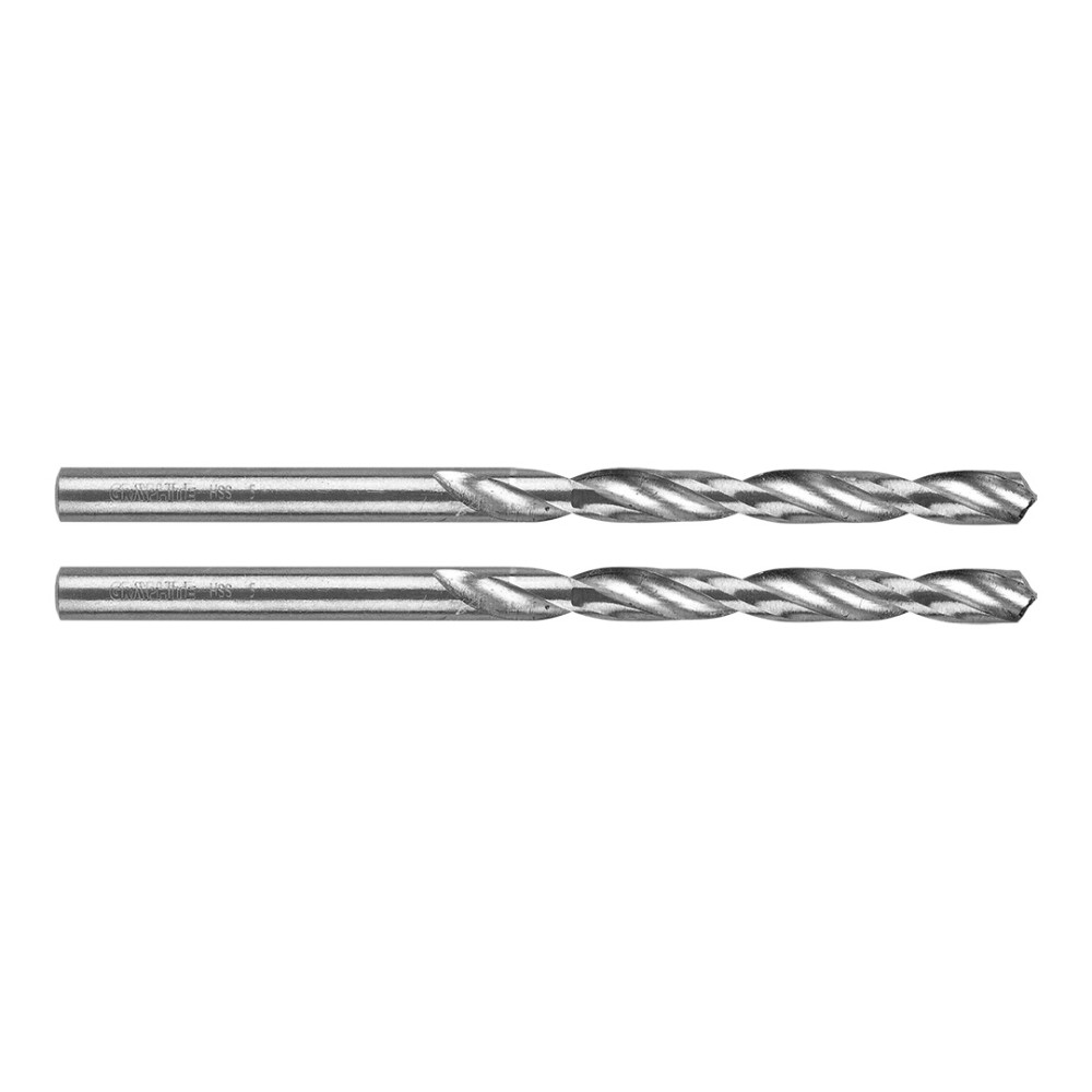 Borrmaskiner för metall HSS, DIN 338, 5 mm, 2 st. Borrmaskiner för metall HSS, DIN 338, 5 mm, 2 st.
