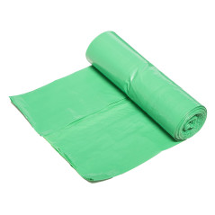 Soppsäckar 60 L, gröna med band, 35 mikron, 10 st.