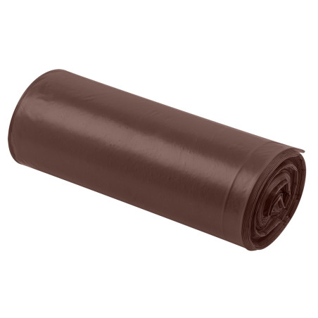 Soppsäckar 60 L, bruna, 35 mikron, 10 st.