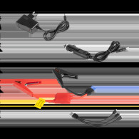 Jump starter - power bank z przewodami rozruchowymi i kompresorem