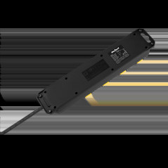 Förlängningssladd Rebel med strömbrytare 4 uttag - 1,5m, IP44