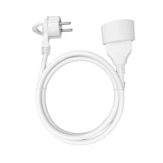 Förlängningssladd för hemmabruk med en kontakt, 1x2P+Z 3m, kabel PVC H05VV-F 3x1,5mm², 230VAC/16A.