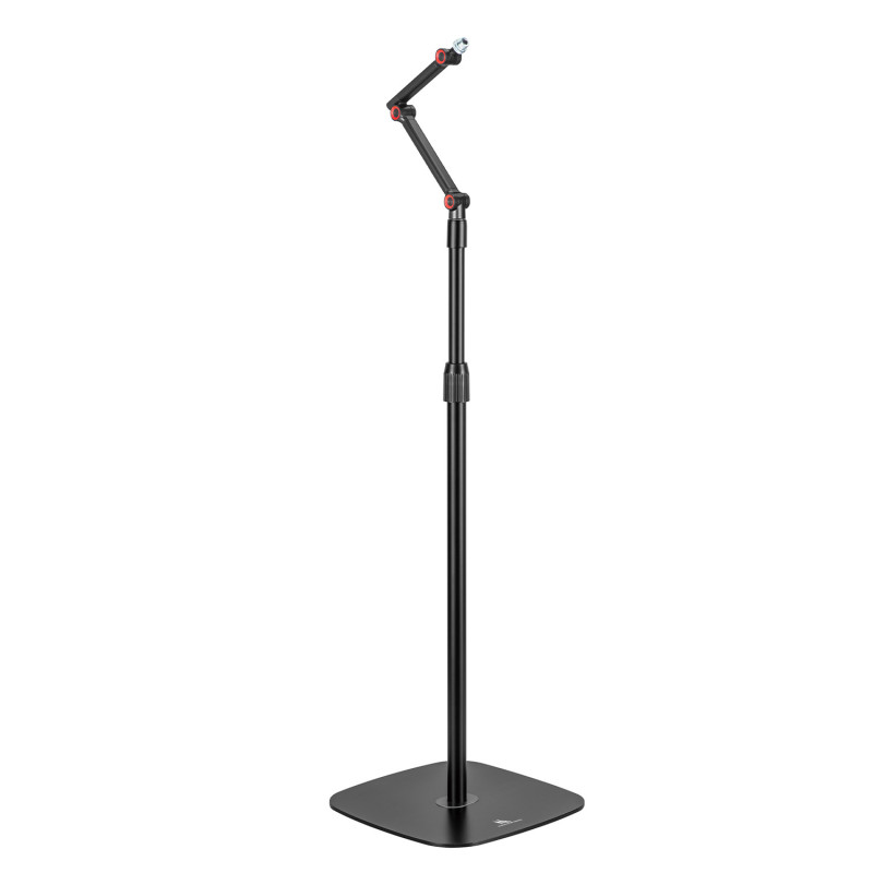 Stativ för mikrofon i metall från Maclean, justerbar höjd 626-1694 mm, max 1 kg, MC-337.