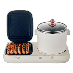 AD 6421 Frukoststation 2 i 1 - grill och kokkärl | HandlaSmidigt.se