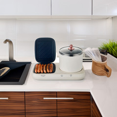 AD 6421 Frukoststation 2 i 1 - grill och kokkärl | HandlaSmidigt.se