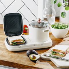 AD 6421 Frukoststation 2 i 1 - grill och kokkärl | HandlaSmidigt.se