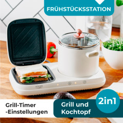 AD 6421 Frukoststation 2 i 1 - grill och kokkärl | HandlaSmidigt.se