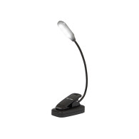 44-162- LED-skrivbordslampa LB-18 med klämma, svart