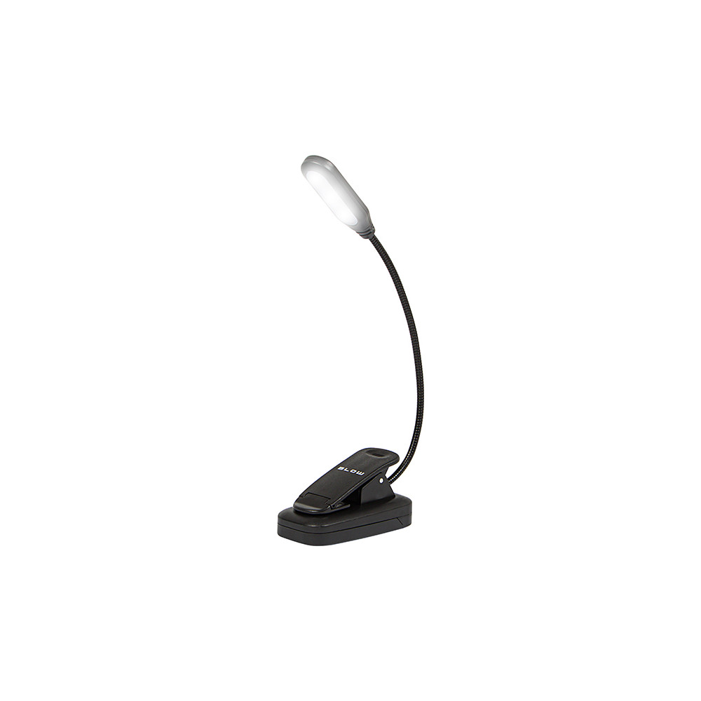 44-162- LED-skrivbordslampa LB-18 med klämma, svart