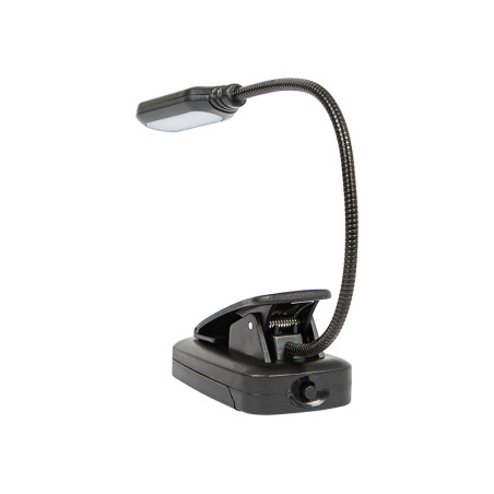 44-162- LED-skrivbordslampa LB-18 med klämma, svart