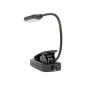 44-162- LED-skrivbordslampa LB-18 med klämma, svart
