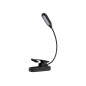 44-162- LED-skrivbordslampa LB-18 med klämma, svart