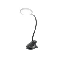 44-165- Lampka biurkowa led lb-20 z klipsem czarna`