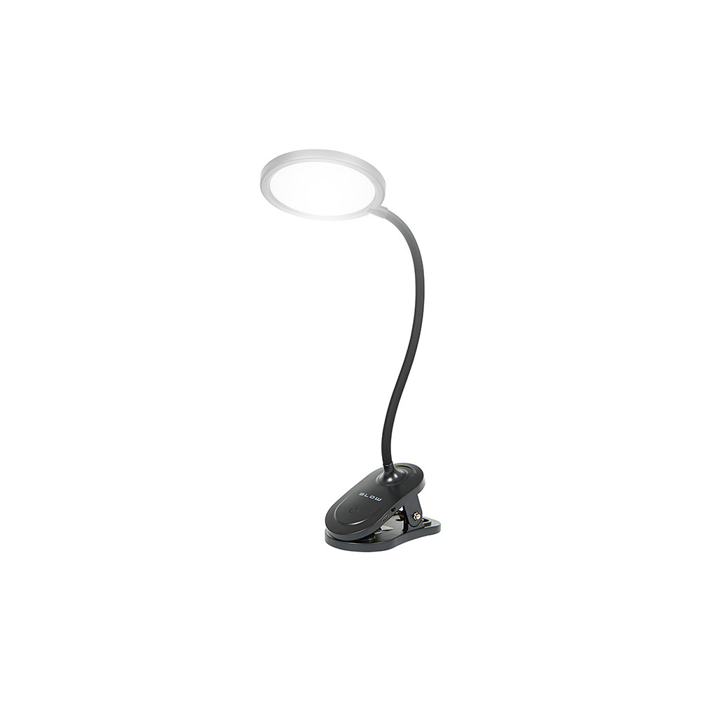 44-165- Lampka biurkowa led lb-20 z klipsem czarna`