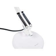 44-167 - Skrivbordslampa LED LB-22 ritbordslampa 2-i-1 E27 vit