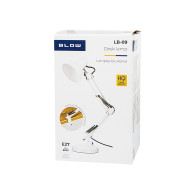 44-167 - Skrivbordslampa LED LB-22 ritbordslampa 2-i-1 E27 vit