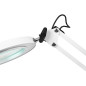 44-168- LED-skrivbordslampa lb-23 vit med förstoringsglas