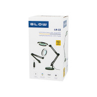 44-168- LED-skrivbordslampa lb-23 vit med förstoringsglas