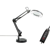 44-169- Lampka biurkowa led lb-23 czarna z lupą'
