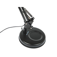44-169- Lampka biurkowa led lb-23 czarna z lupą'