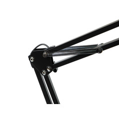 44-169- Skrivbordslampa led lb-23 svart med förstoringsglas.