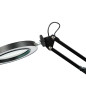 44-169- Skrivbordslampa led lb-23 svart med förstoringsglas.