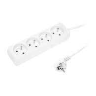 98-714- Przedłużacz sieciowy pr-470p 4-gniazda z uziemieniem 1,5m biały 3x1,5mm
