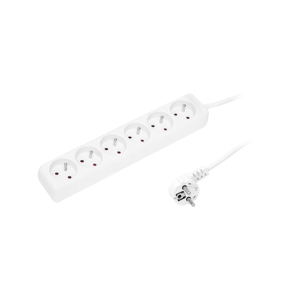 98-721- Nätkabel förlängare pr-670p 6-uttag med jordning 3m vit 3x1,5mm 98-721- Nätkabel förlängare pr-670p 6-uttag med jordning 3m vit 3x1,5mm