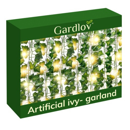 Konstgjord murgröna + LED Gardlov 24538