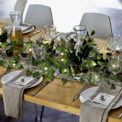 Konstgjord murgröna + LED Gardlov 24538